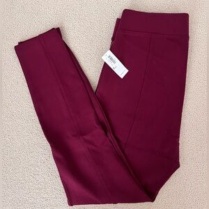 Old Navy Stevie High Rise Burgundy Pants (Size M Petite)